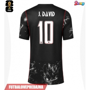 Lacne Ženy Futbalové dres Kanada Jonathan David #10 MS 2026 Krátky Rukáv - Preč